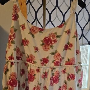 Torrid Floral Sleeveless Shirt